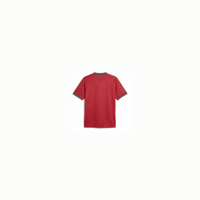 Camiseta Deportiva para Hombre Roja con Estampado de Líneas POR-2026