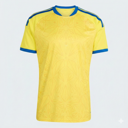 Camiseta Deportiva para Hombre Amarilla con Detalles en Azul UC-2026