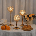 Candelabro de vela dorado para mesa - Decoración