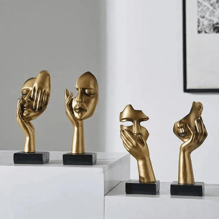 Escultura Decorativa Rostro de Personaje