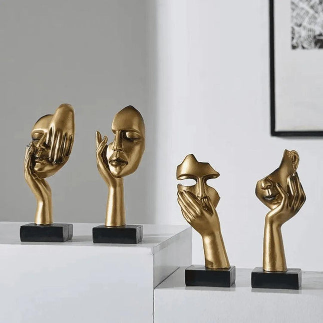 Escultura Decorativa Rostro de Personaje